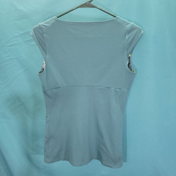 REI Womens Shirt Teal V-Neck Sleeveless Top Size S - Picture 7 of 11